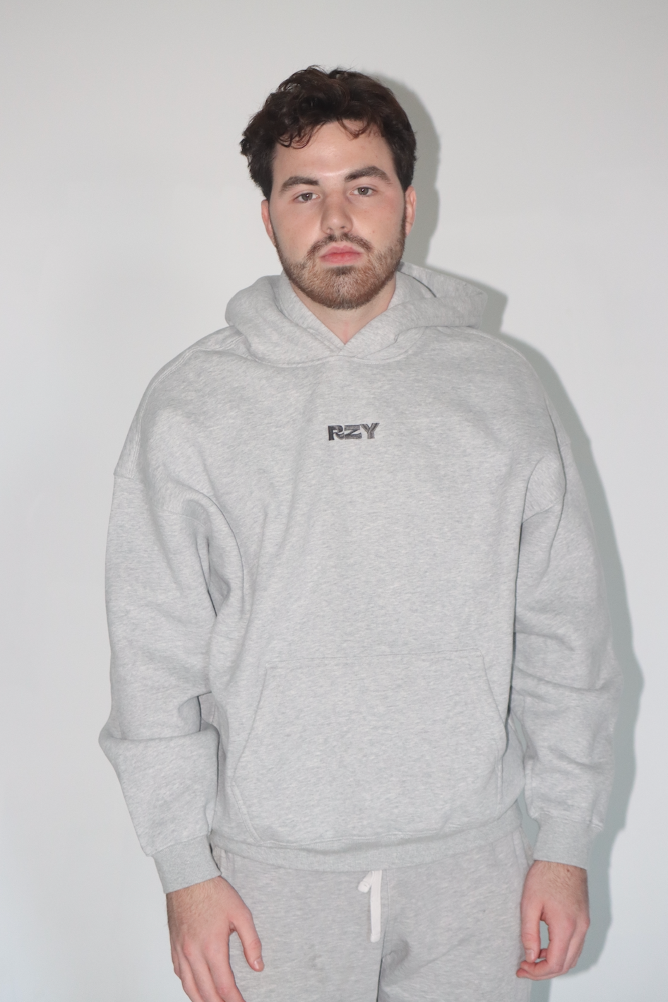 GREY RZY HOODIE