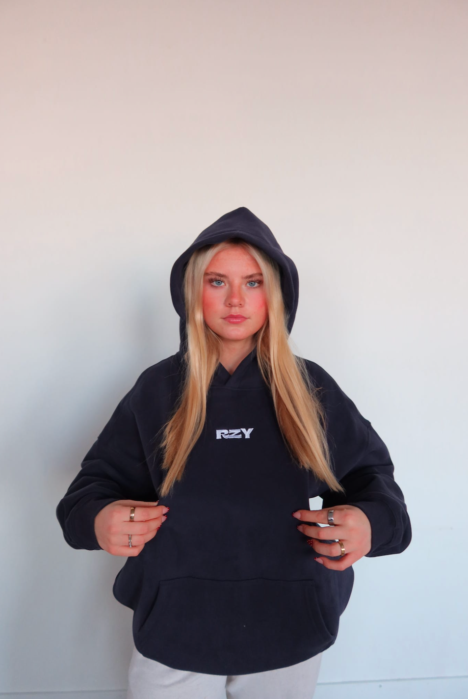 NAVY RZY HOODIE